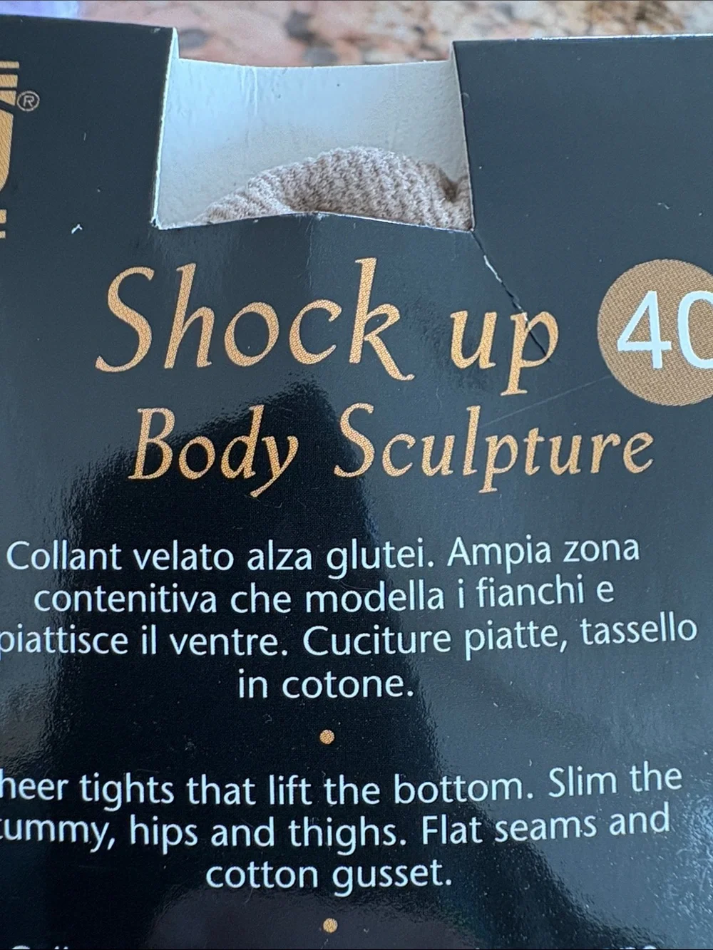 OROBLU Shock Up 40 Sheer Shaping Tights in Sable Tone
